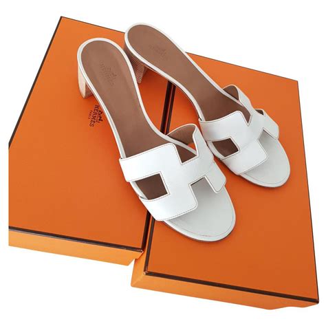 hermes weiss|white hermes shoes.